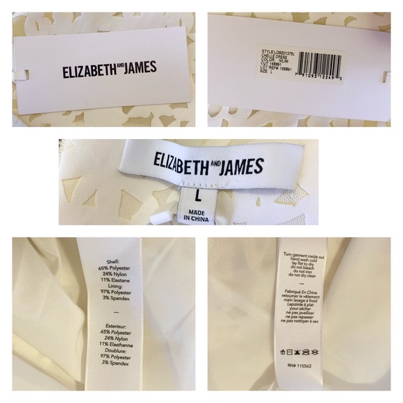 New! ELIZABETH & JAMES Chelle Flocked Shift Dress - Picture 12 of 12